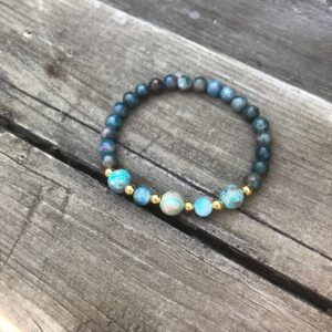 Bracelets bleu-turquoise
